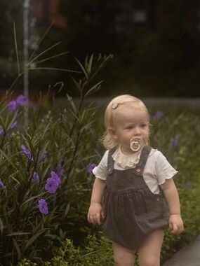 Tocoto Vintage - black denim romper